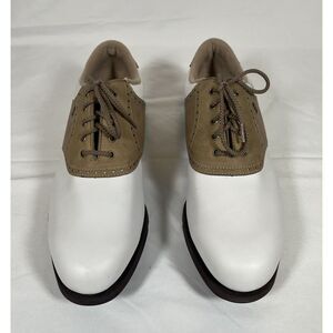 Footjoy Shoes Woman’s 9.5 M Golf  Greenjoy White Beige